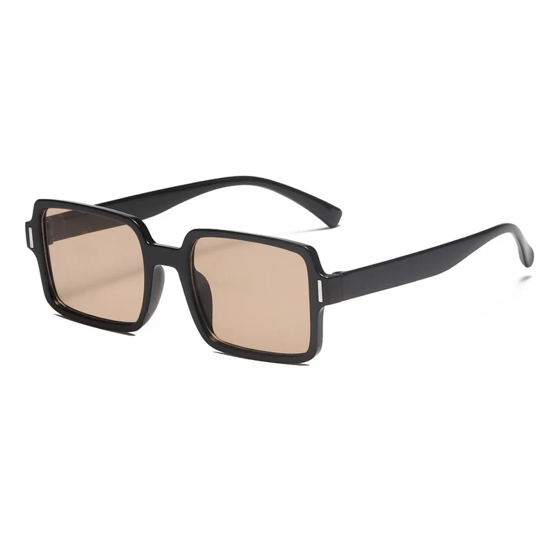 Dame kvadratisk solbrille i elegant leopardmønster Luvikno