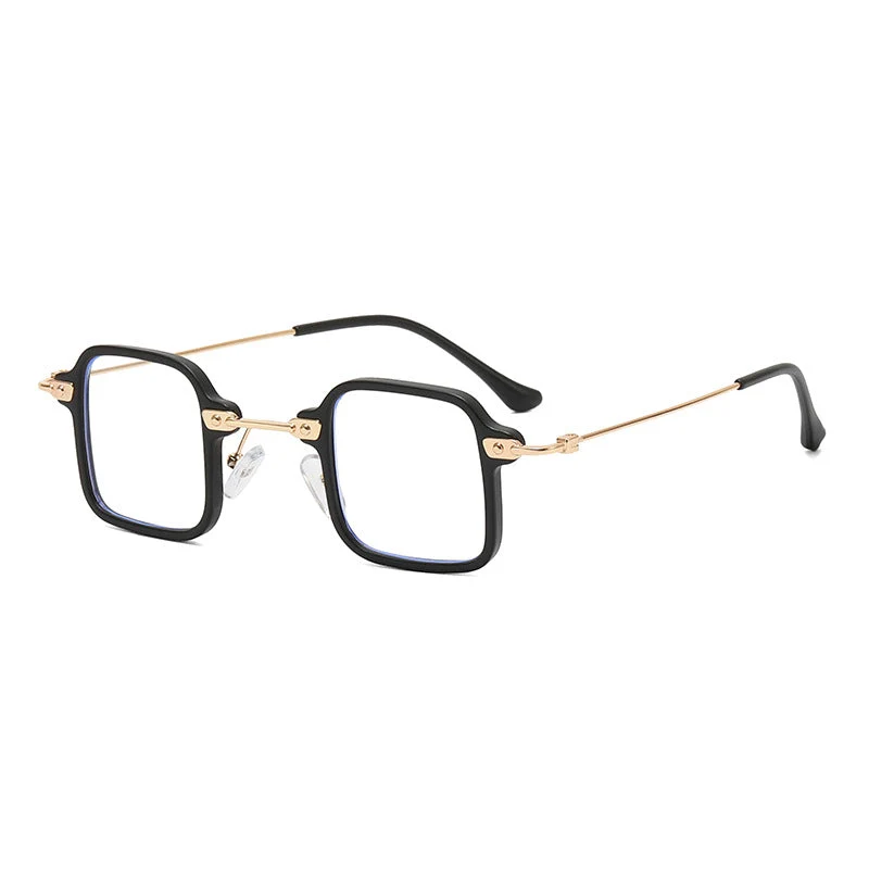 Dame kvadratisk motesolbrille med stilig metallramme Luvikno