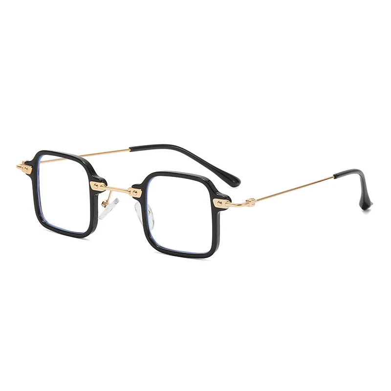 Dame kvadratisk motesolbrille med stilig metallramme Luvikno