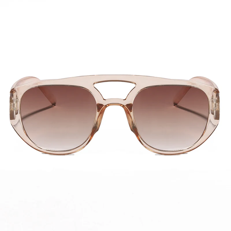 Dame oversized solbrille med moderne, strukturert ramme Luvikno