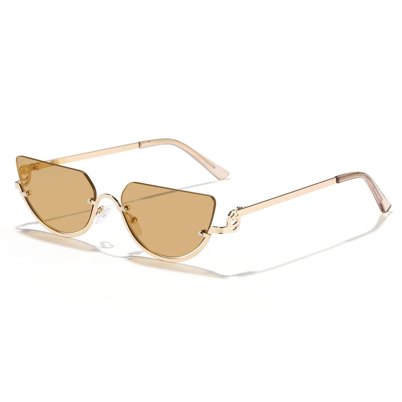 Dame Design-solbriller med innovativ Cat-Eye-ramme Luvikno