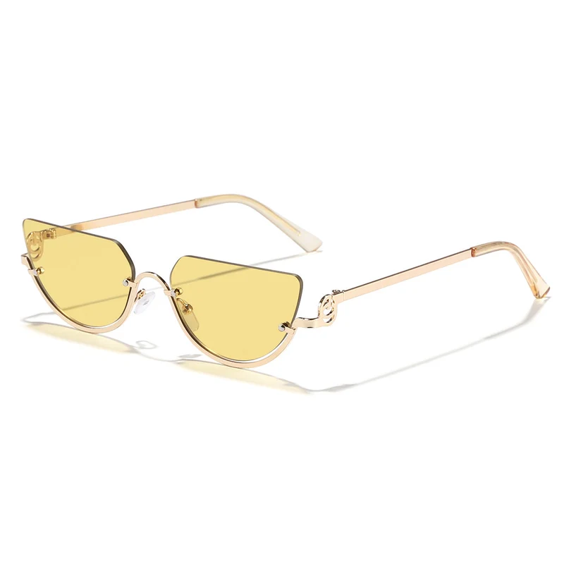 Dame Design-solbriller med innovativ Cat-Eye-ramme Luvikno