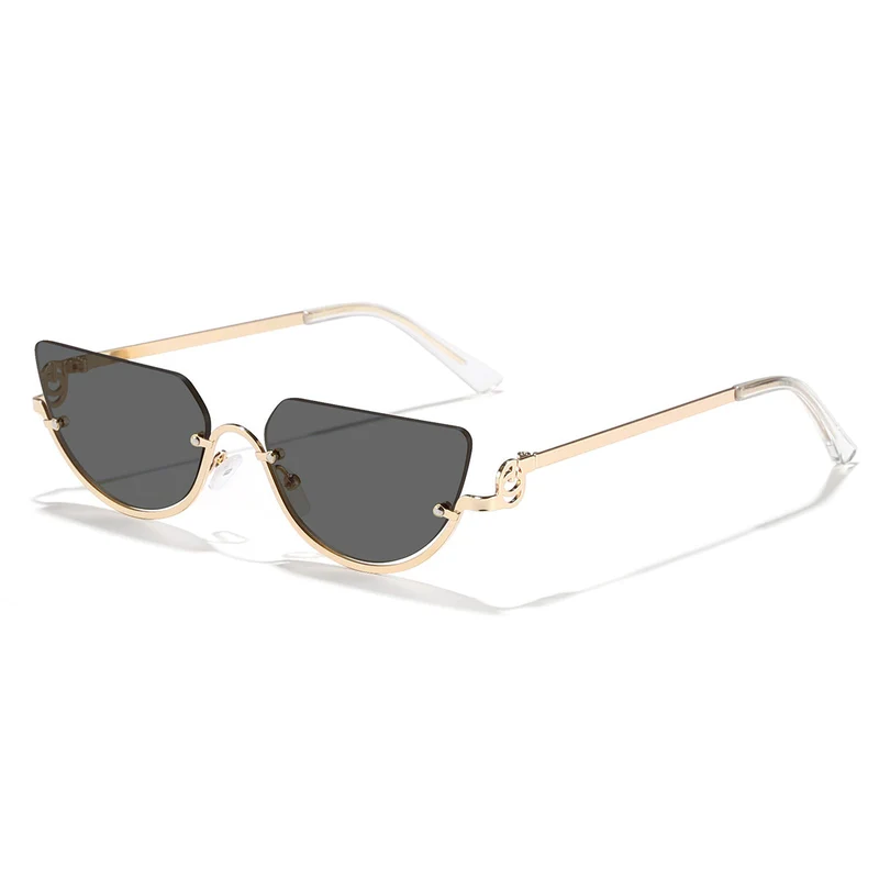 Dame Design-solbriller med innovativ Cat-Eye-ramme Luvikno