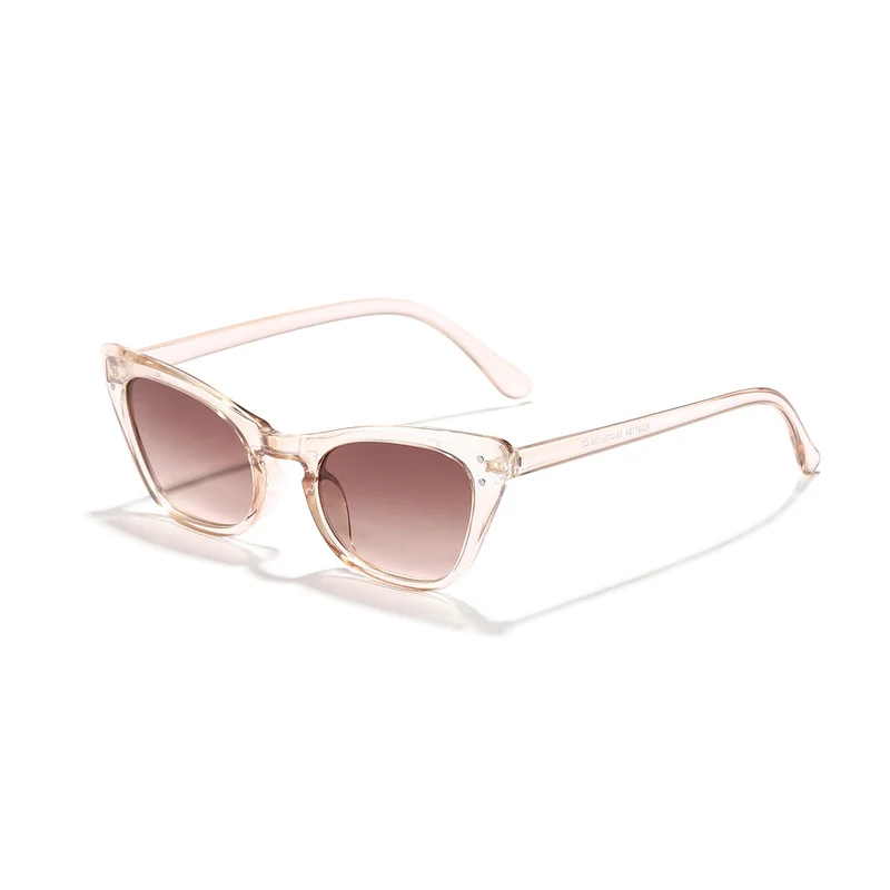 Dame Cat-Eye solbriller med speilende glass og stilfull ramme Luvikno