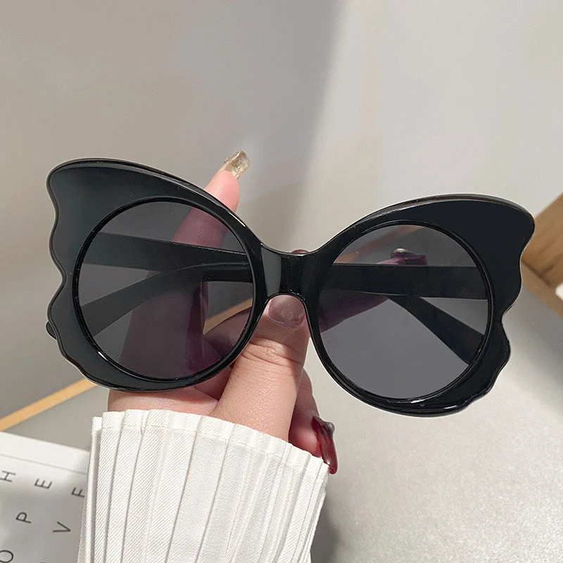 Dame Cat-Eye solbriller med unik rammeform og UV-beskyttelse Luvikno