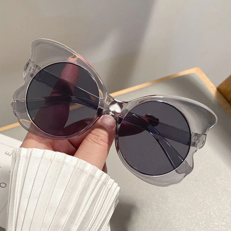 Dame Cat-Eye solbriller med unik rammeform og UV-beskyttelse Luvikno