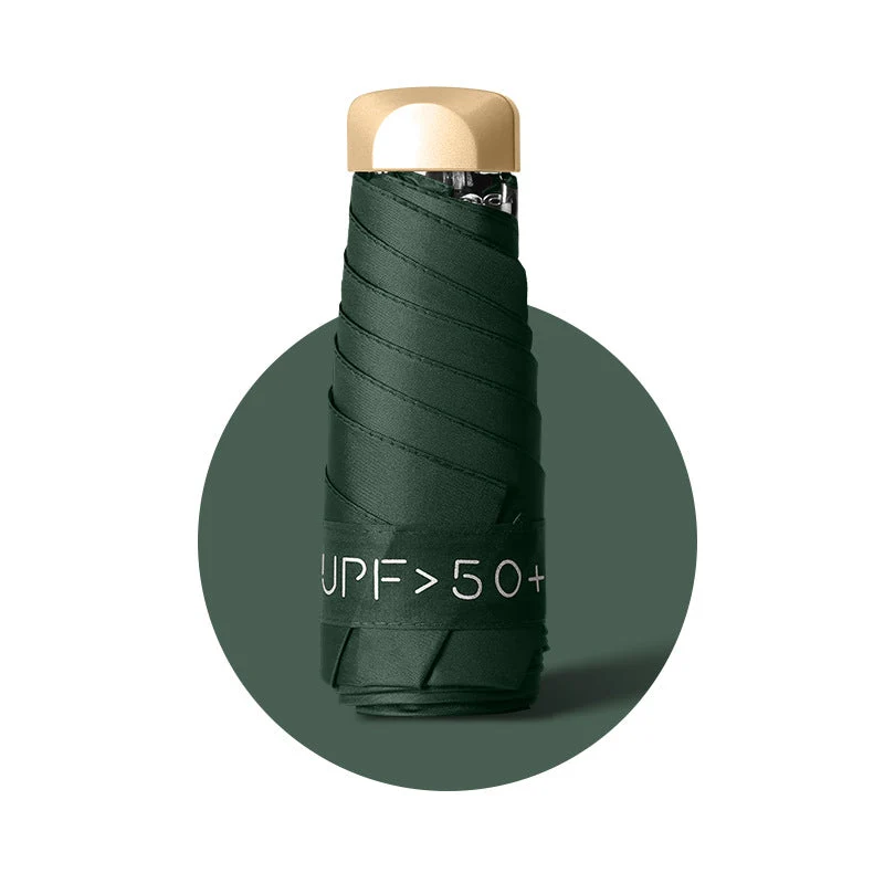 Kvinne UV-beskyttende sammenleggbar paraply med innovativt design Luvikno