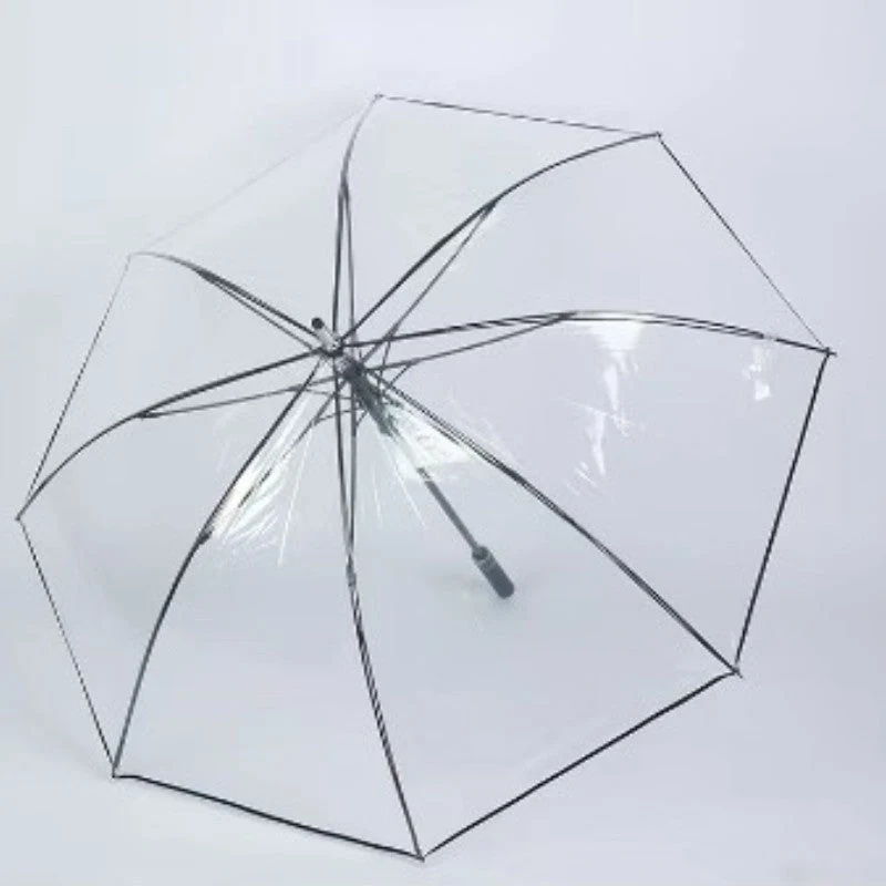 Damer Transparent Paraply med Ergonomisk Håndtak Luvikno