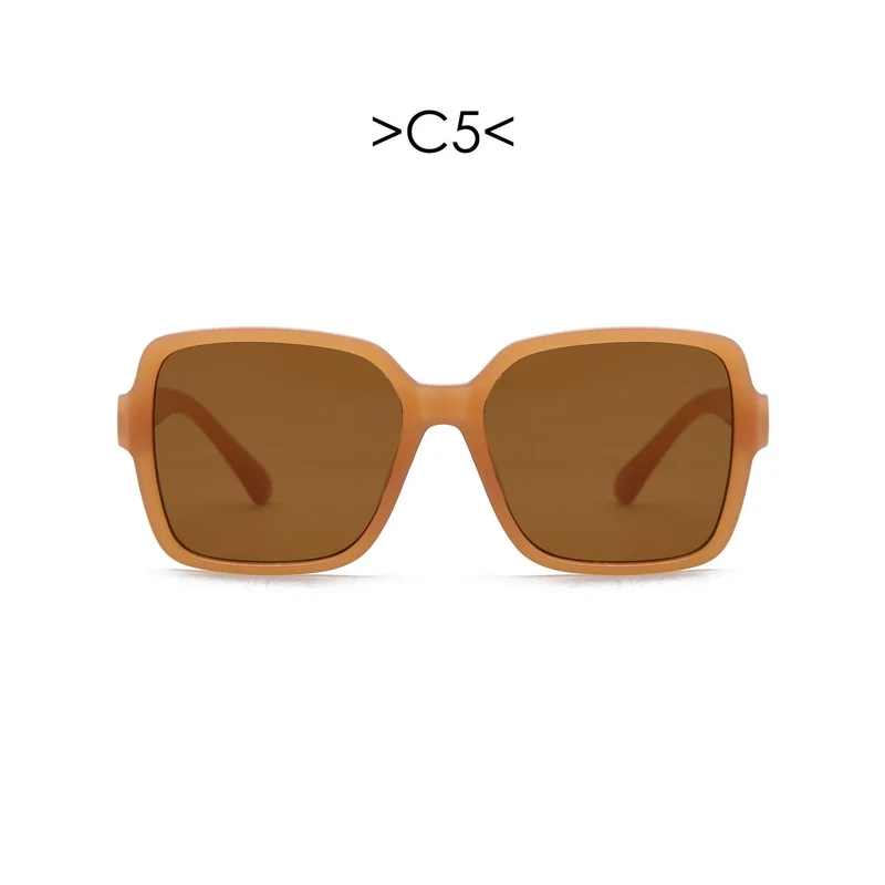 Dame oversized solbrille med geometrisk design Luvikno