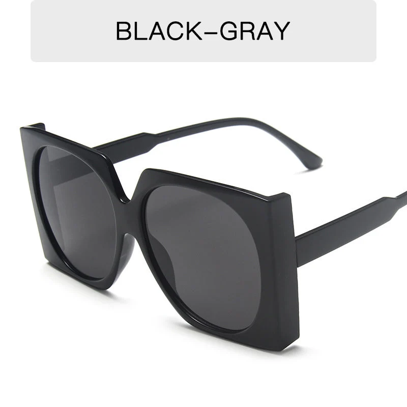Dame Oversized solbriller i elegant ramme Luvikno