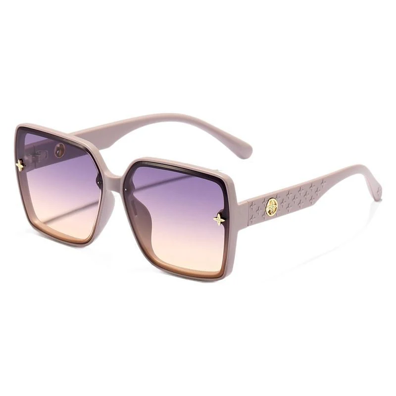 Dame oversized kvadratisk solbrille med elegant design Luvikno