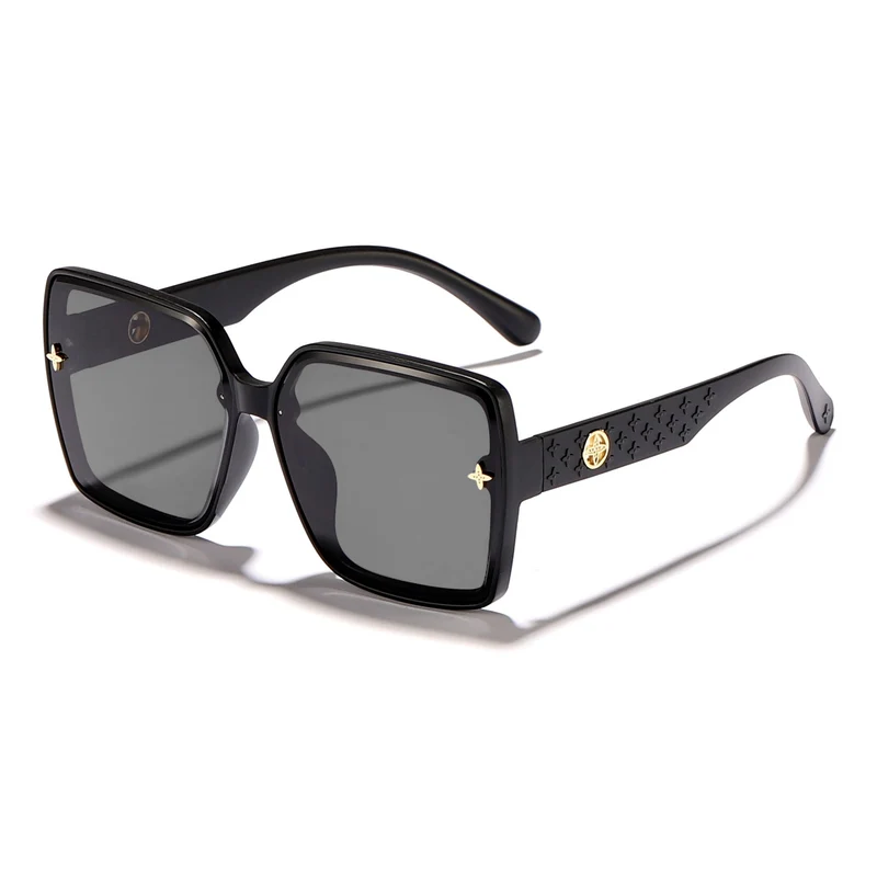 Dame oversized kvadratisk solbrille med elegant design Luvikno