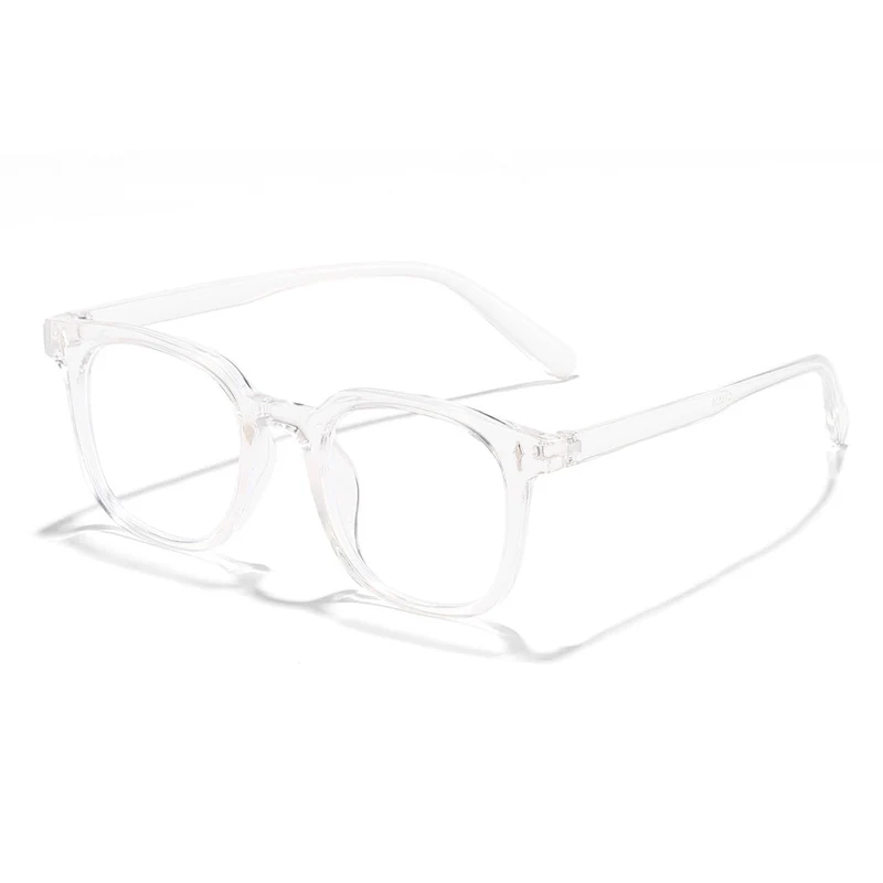 Damer fashionable solbriller med transparent ramme og UV-beskyttelse Luvikno