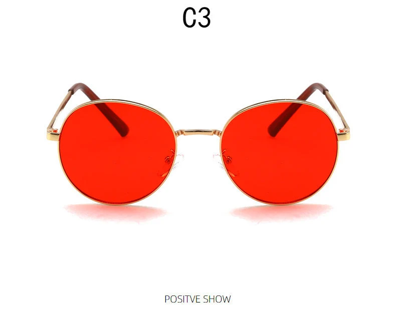 Dame moteriktig solbrille med speilet fargegradient Luvikno