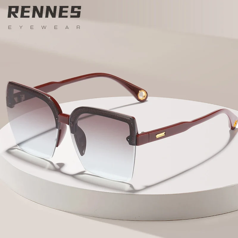 Dame moter solbrille med elegant gradient-design Luvikno