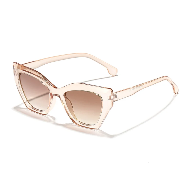 Dame moteriktige solbriller med elegant Cat-Eye-design og slitesterk ramme Luvikno