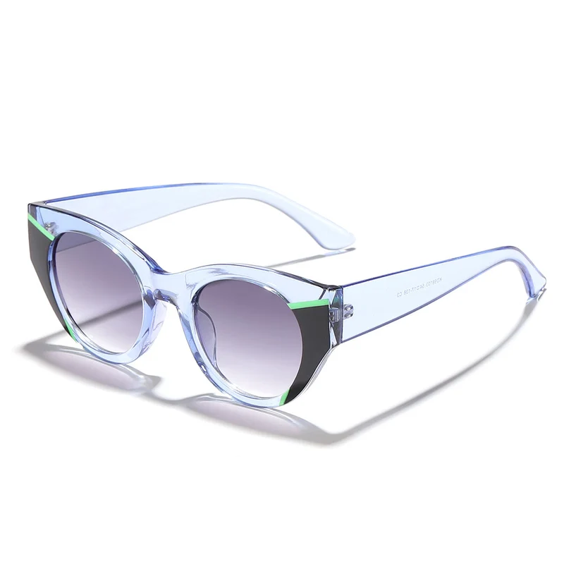 Dame moteriktig solbrille med unik leoprint Luvikno