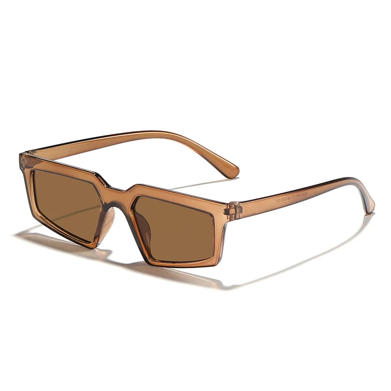 Dame moteriktig solbrille i urban polygon-design Luvikno