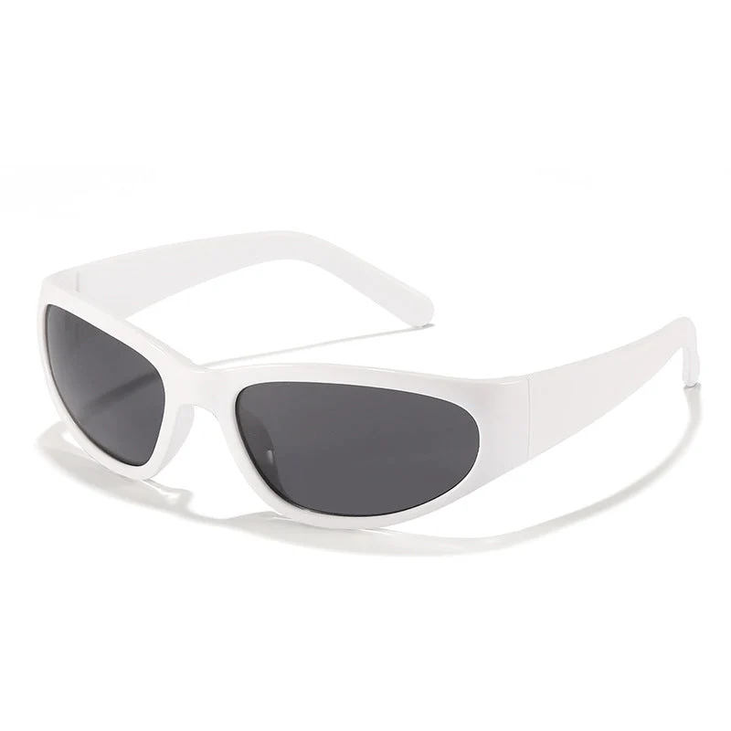 Dame moteriktig solbrille i futuristisk stil Luvikno