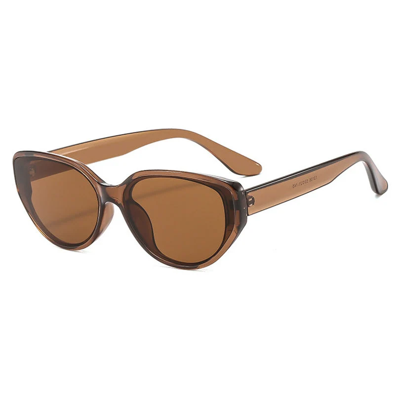 Dame moteriktig solbrille i elegant cat-eye stil Luvikno