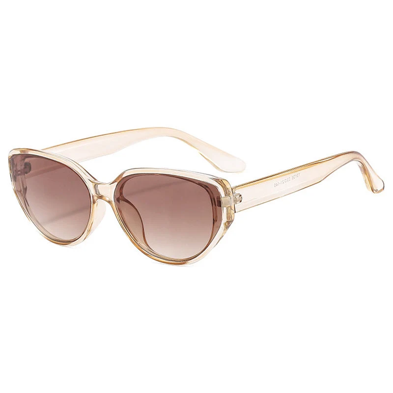 Dame moteriktig solbrille i elegant cat-eye stil Luvikno