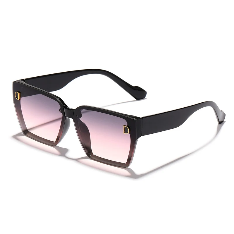 Dame moteriktig solbrille i unikt design med overdimensjonerte glass Luvikno