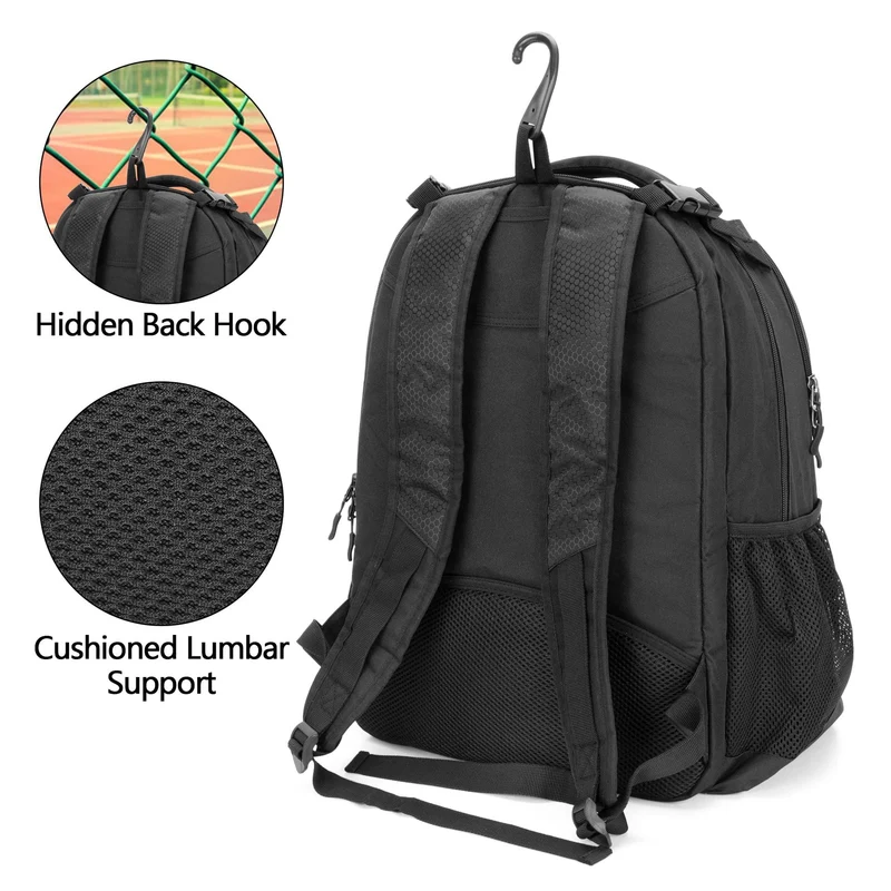 Unisex sporty ryggsekk med spesielle rom for sportsutstyr Luvikno