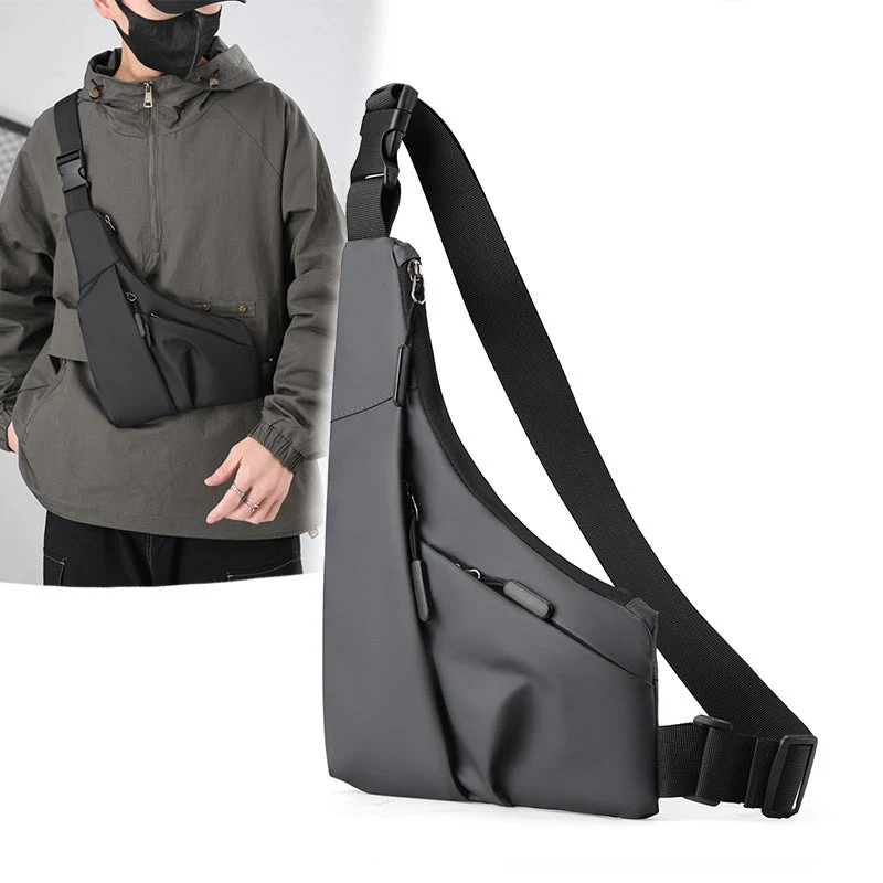 Unisex Sling Backpack med flere rom og vanntett materiale Luvikno