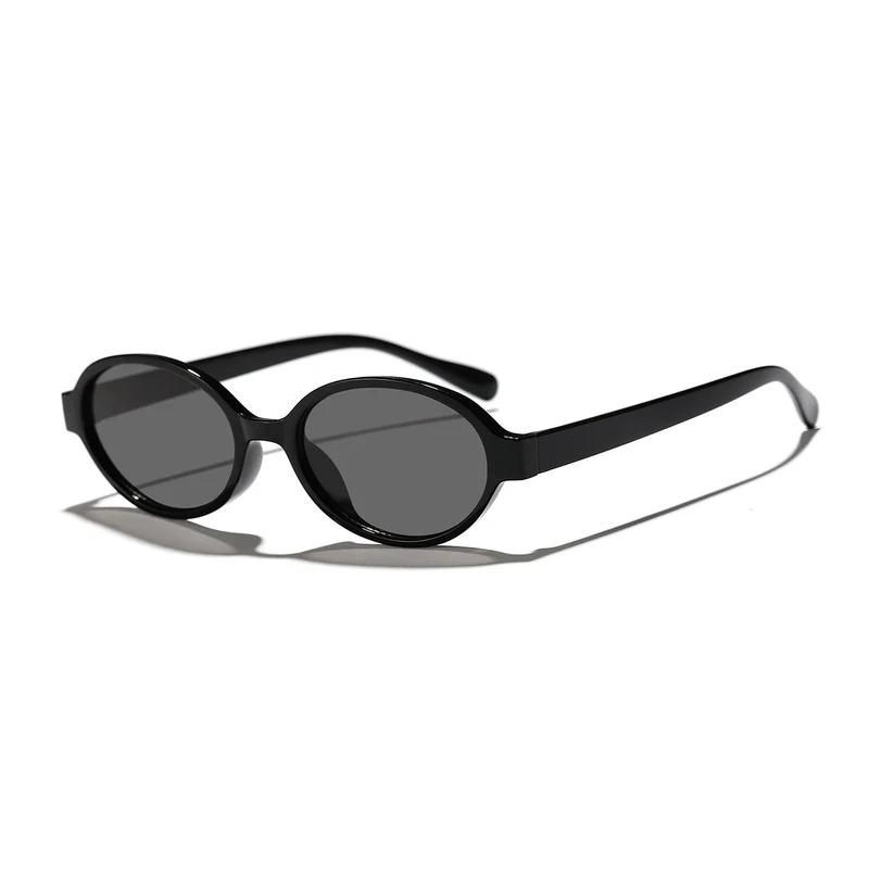 Dame moterik oval solbrille med dyremønster Luvikno