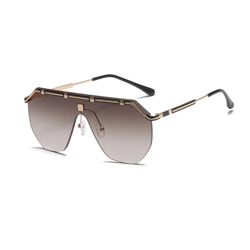 Damer geometrisk Oversized-solbrille Luvikno