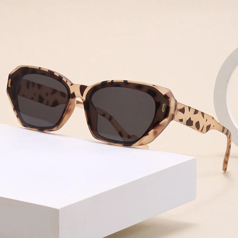 Dame futuristisk diamant-solbrille Luvikno