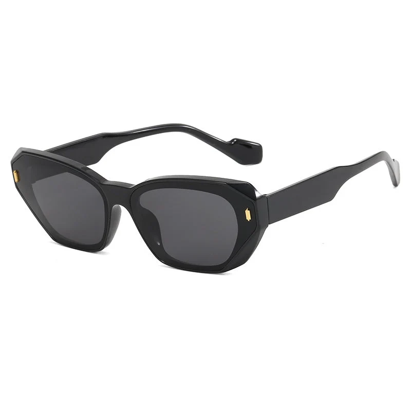 Dame futuristisk diamant-solbrille Luvikno
