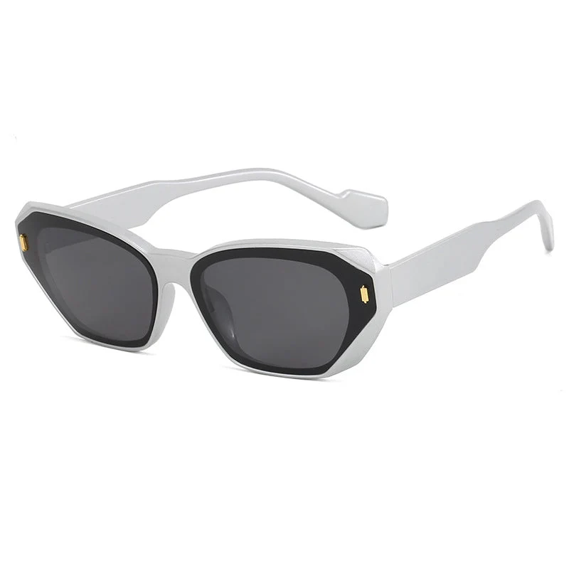 Dame futuristisk diamant-solbrille Luvikno