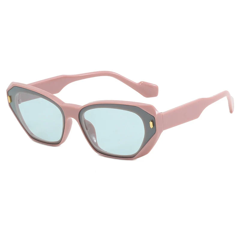 Dame futuristisk diamant-solbrille Luvikno