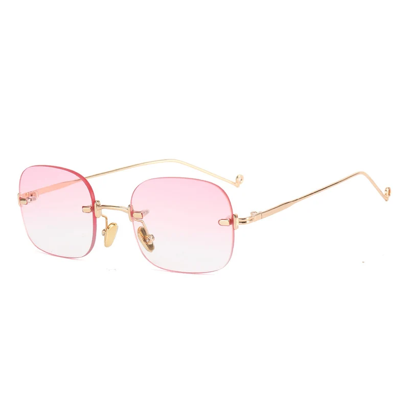 Damer Elegant kvadratisk solbrille med luksuriøs metallramme Luvikno