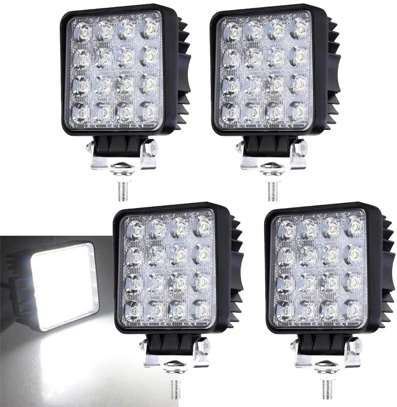 LED Arbeidslys 48W IP67 Ryggelys 2X-10X | Luvikno