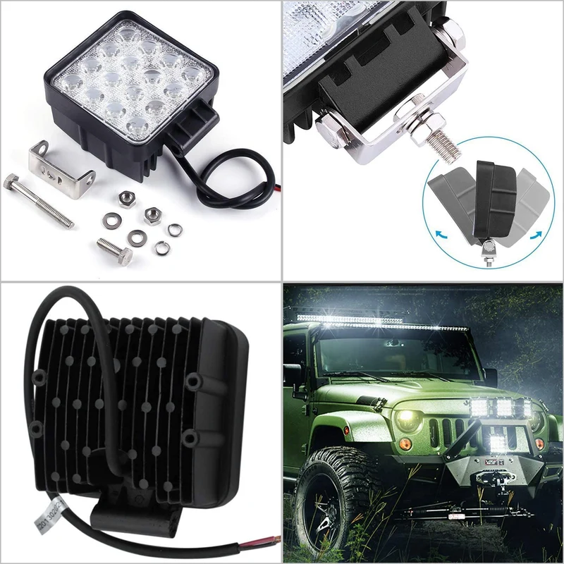 LED Arbeidslys 48W IP67 Ryggelys 2X-10X | Luvikno