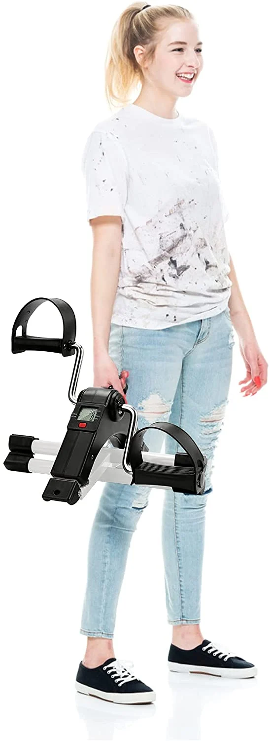 Mini-Home Trainer Fitness Bike Leg Trainer med LCD Display | Luvikno