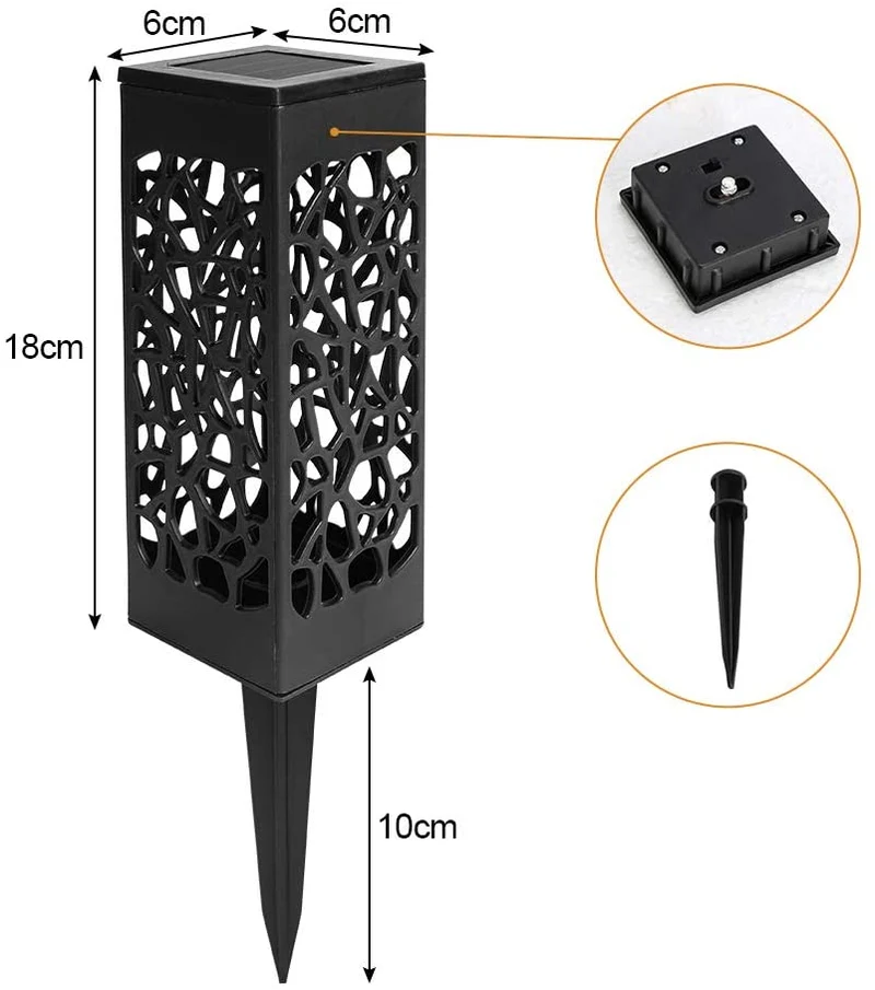 12X Solar Lights LED Sti Lys Hage Belysning | Luvikno
