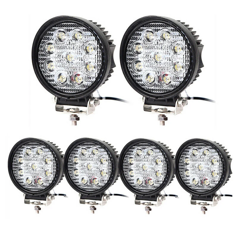 LED Arbeidslys 6X 27W Spotlight | Luvikno