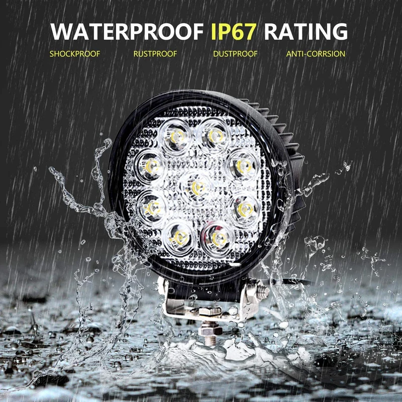LED Arbeidslys 6X 27W Spotlight | Luvikno