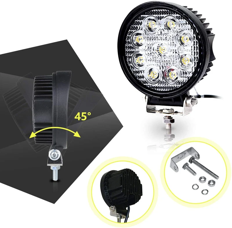 LED Arbeidslys 6X 27W Spotlight | Luvikno