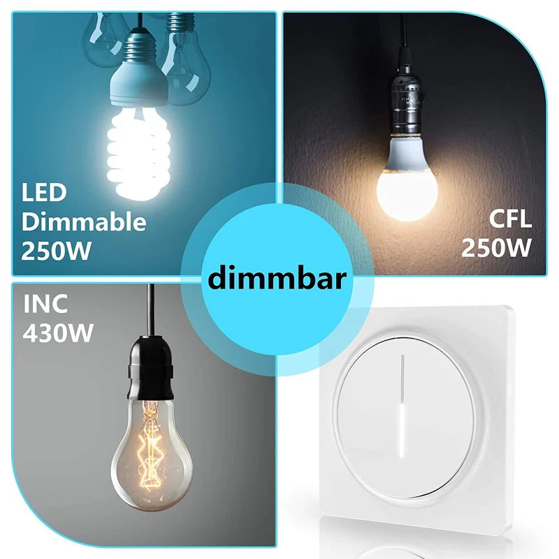 Smart Dimmer Dimmerbryter Berøring med Fjernkontroll | Luvikno