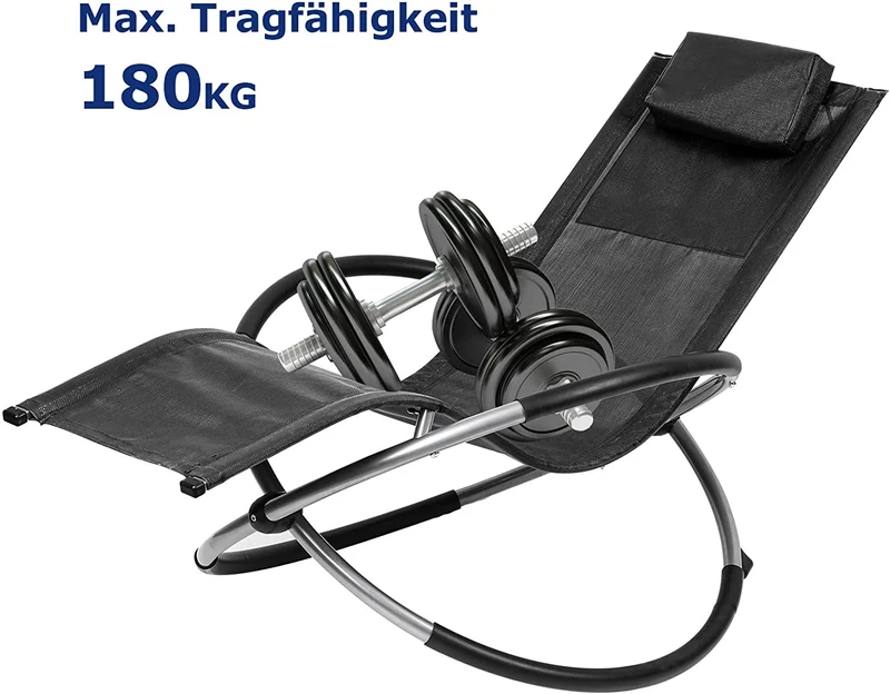 Avslappende sjeselong dekkstol svingende sjeselong sammenleggbar | Luvikno