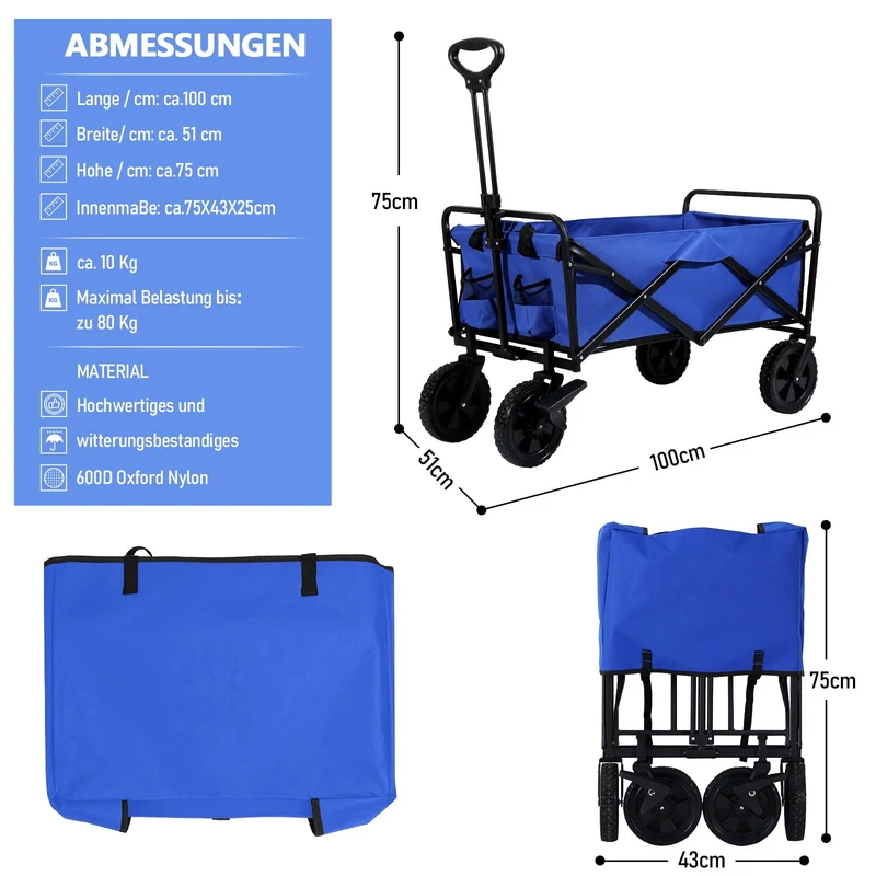 Trolley Tipping cart Transport cart 100kg lasthåndtering | Luvikno