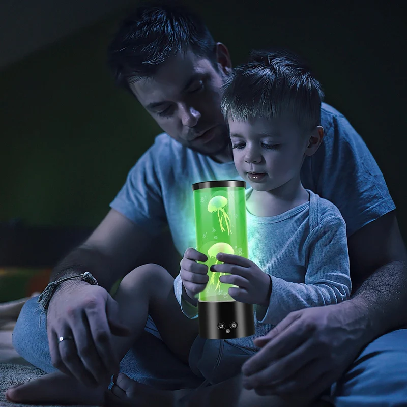 Jellyfish Lampe RGB med Fjernkontroll | Luvikno
