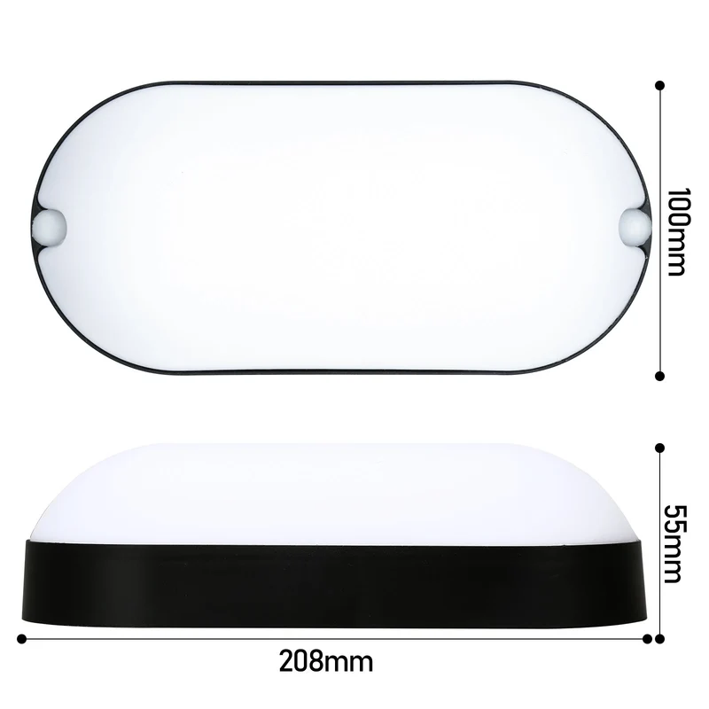 15W LED Fuktbestandig Lys IP54 2 Stykker | Luvikno