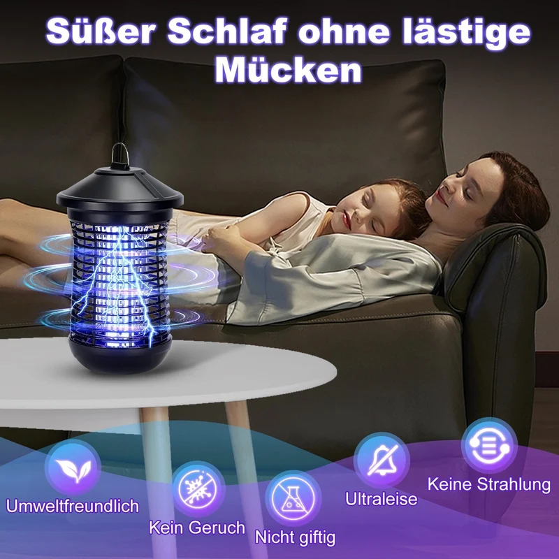 Elektrisk Mygglampe Insekt Dreper UV Lys | Luvikno