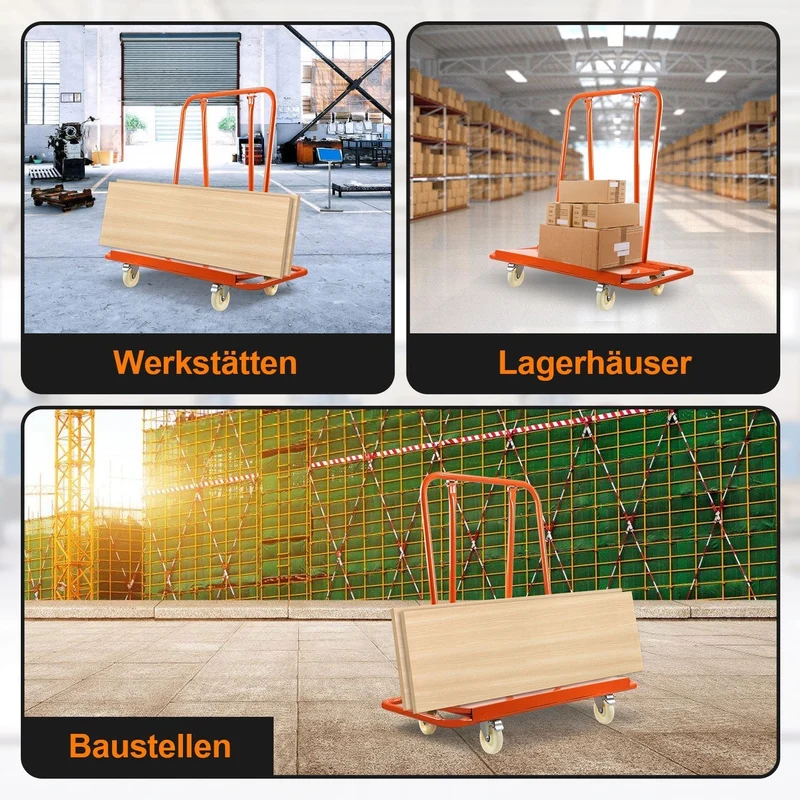 Flatbed vogn Transportvogn opp til 1000kg | Luvikno