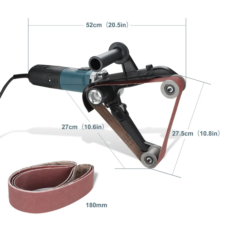 Rørribbeslipemaskin 1300W med 3 slipegrader | Luvikno